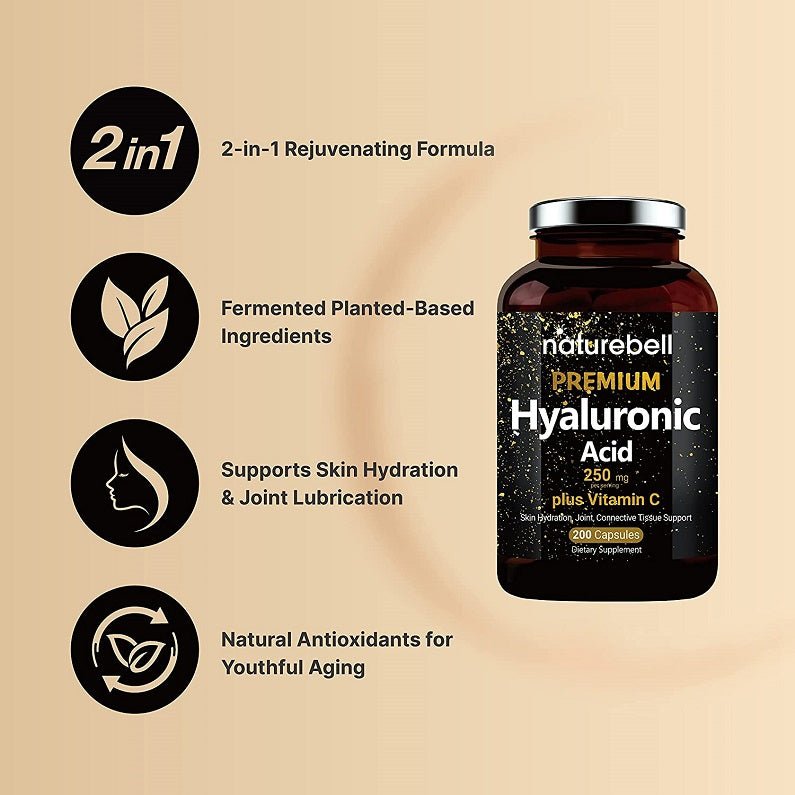 NatureBell Premium Hyaluronic Acid 250mg + Vitamin C | Bodytonix ...